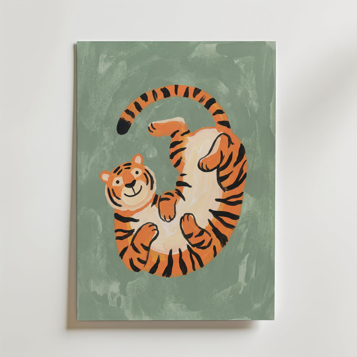Tiger Tumble Poster – canvas utan passepartout